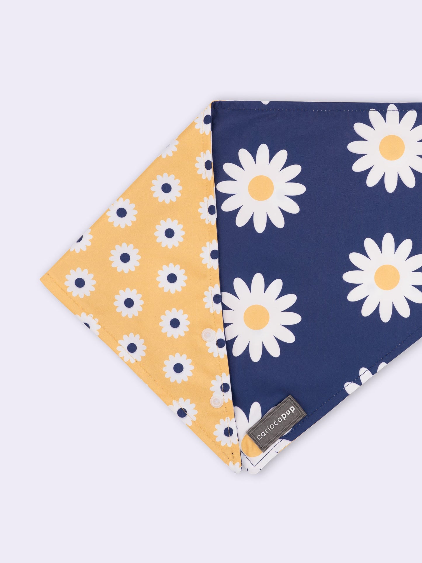 Bandana Pet Dupla Face Girly Flower Azul da CariocaPup