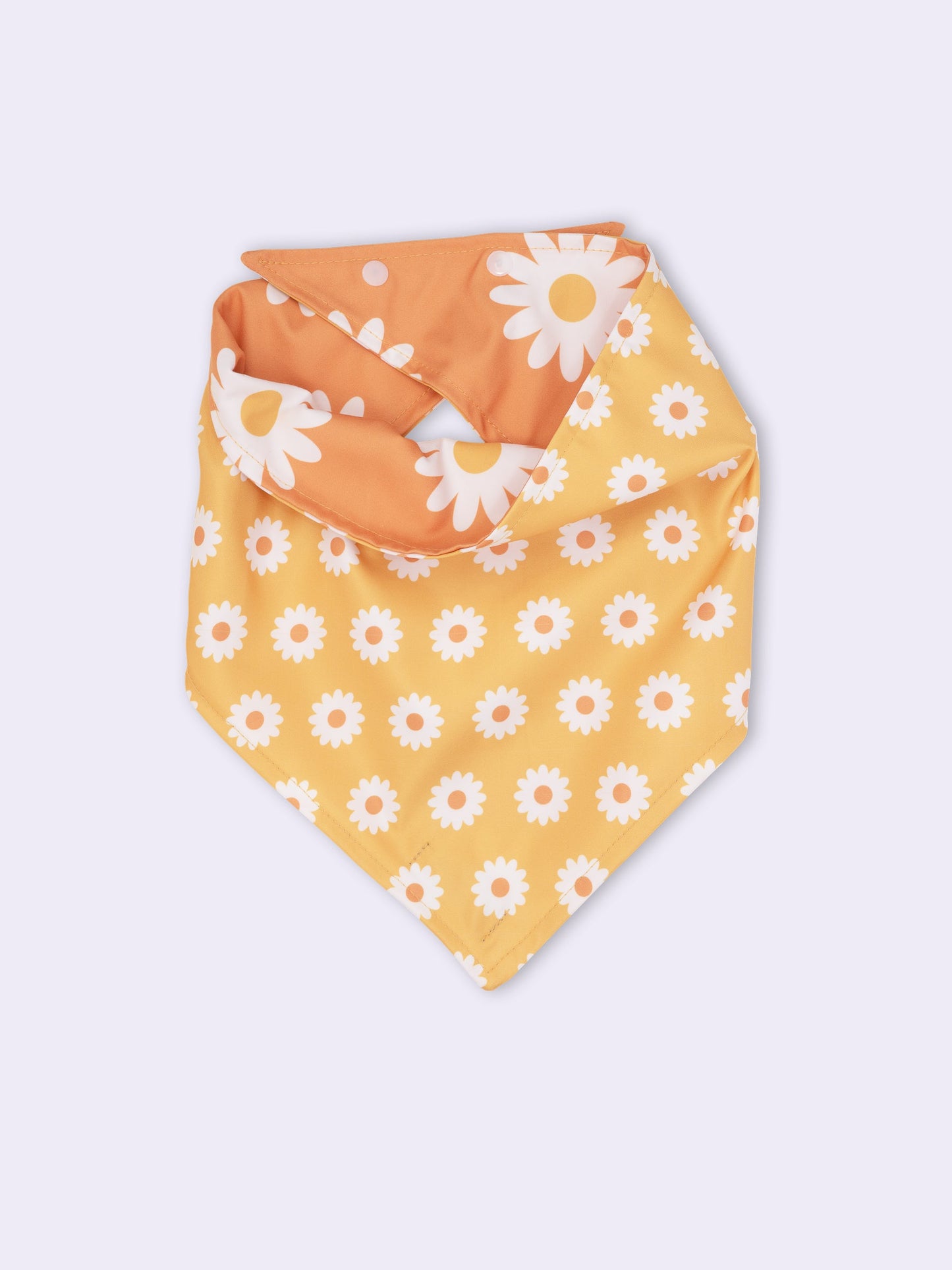 Bandana Pet Dupla Face Girly Flower Laranja da CariocaPup