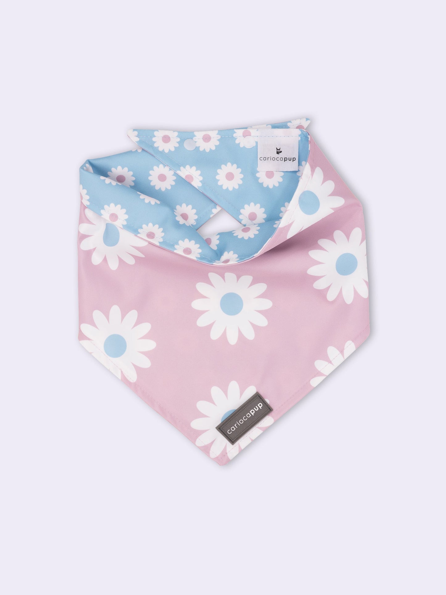 Bandana Girly Flower Rosa da CariocaPup