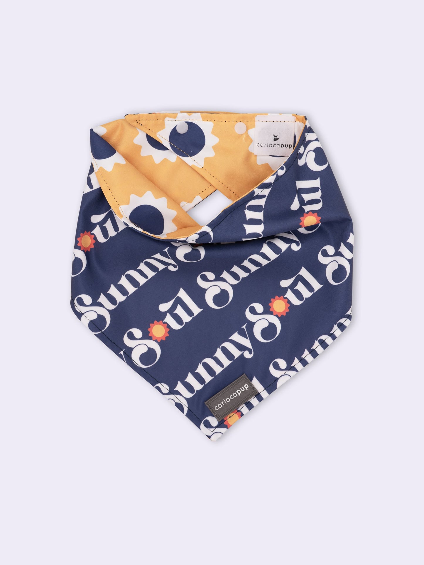 Bandana Pet Dupla Face Sunny Soul Azul da CariocaPup