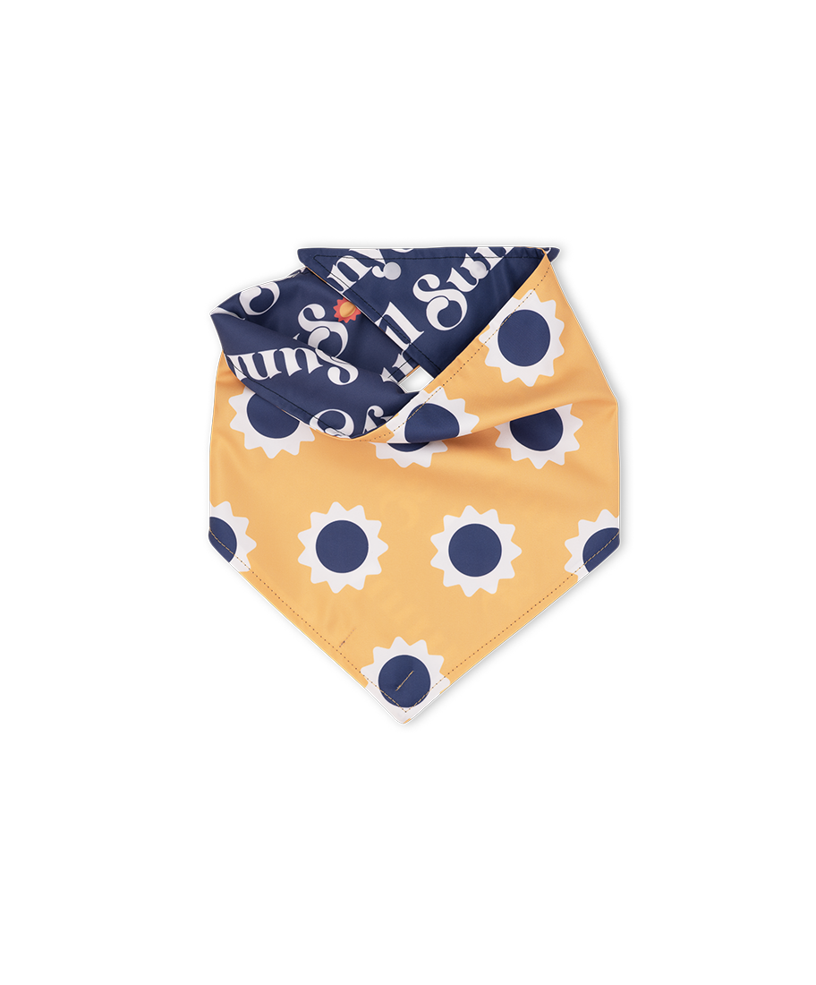 Bandana Pet Dupla Face Sunny Soul Azul da CariocaPup