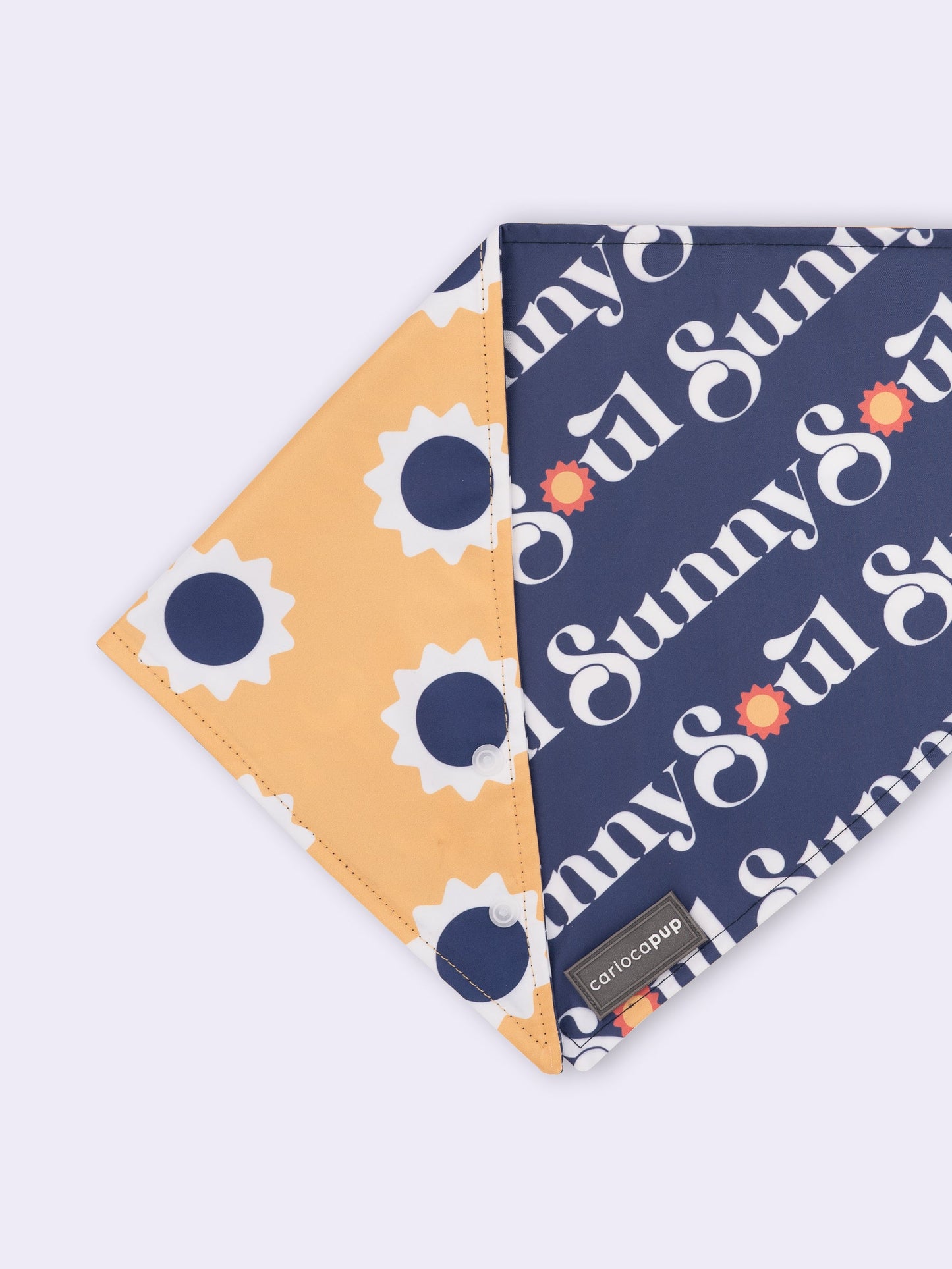Bandana Pet Dupla Face Sunny Soul Azul da CariocaPup