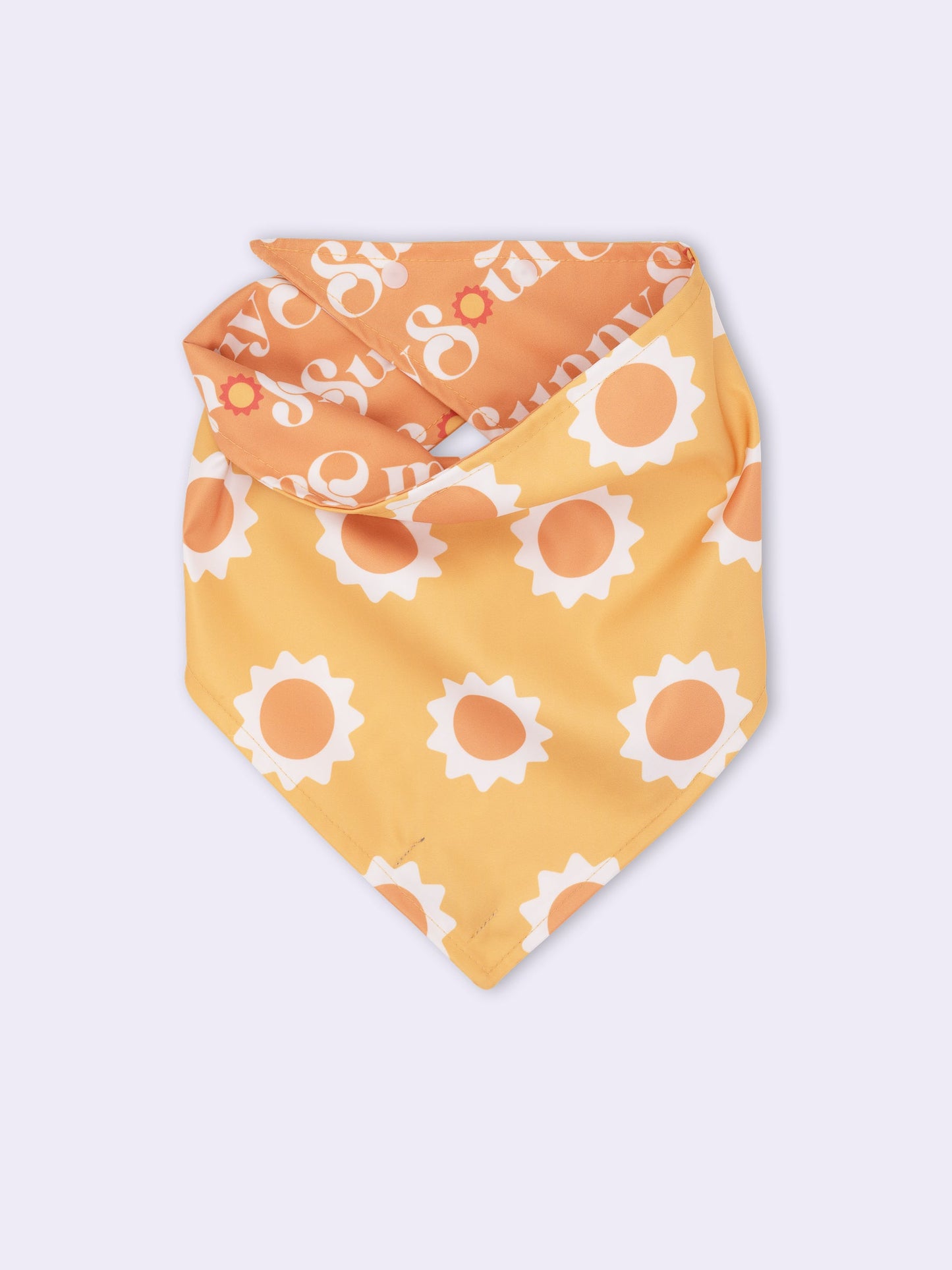 Bandana Pet Dupla Face Sunny Soul Laranja da CariocaPup