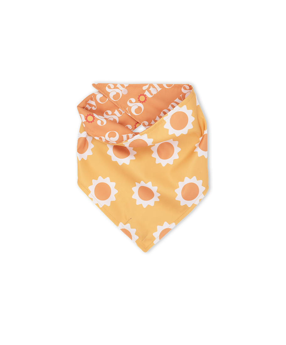 Bandana Pet Dupla Face Sunny Soul Laranja da CariocaPup
