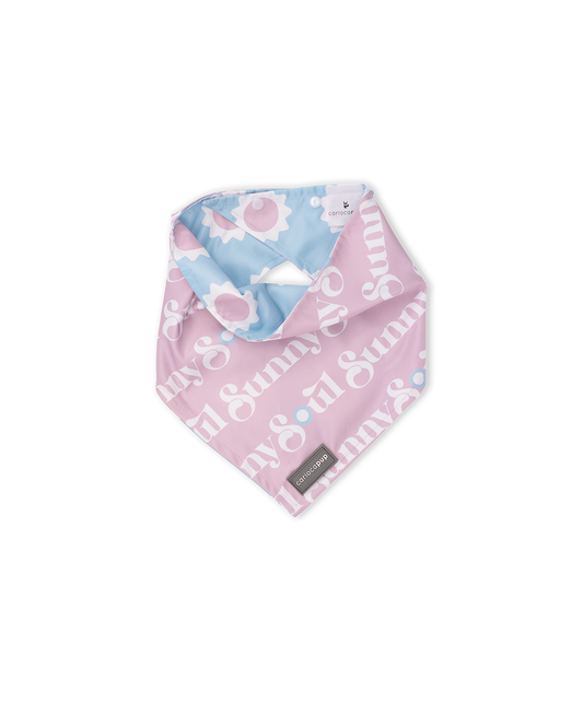 Bandana Pet Dupla Face Sunny Soul Rosa da CariocaPup