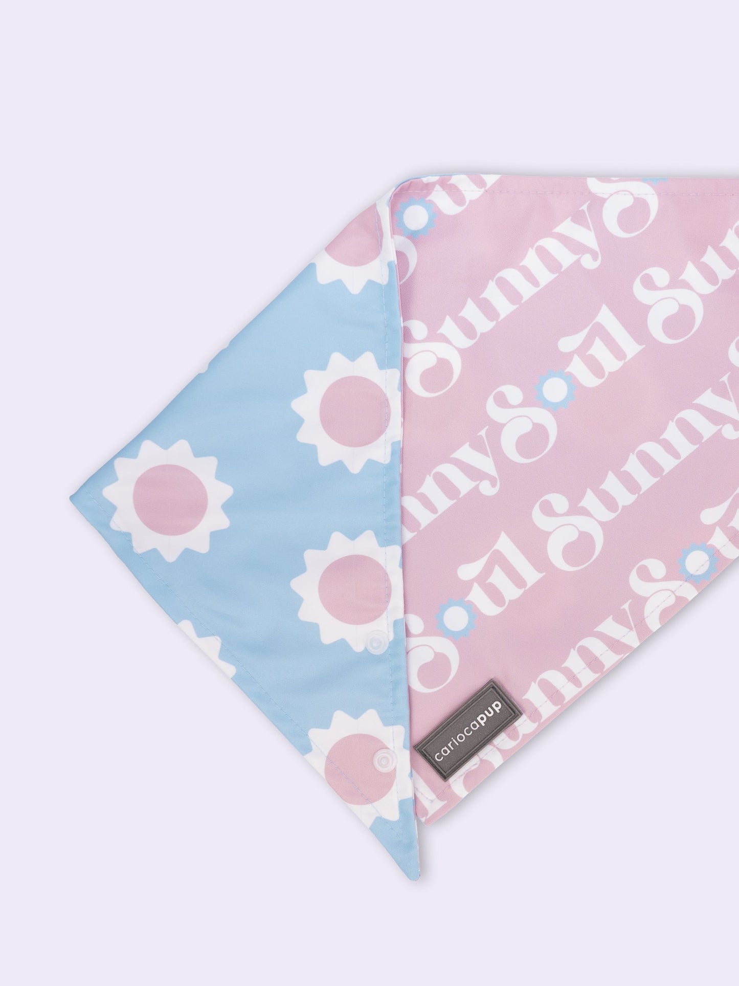 Bandana Pet Dupla Face Sunny Soul Rosa da CariocaPup