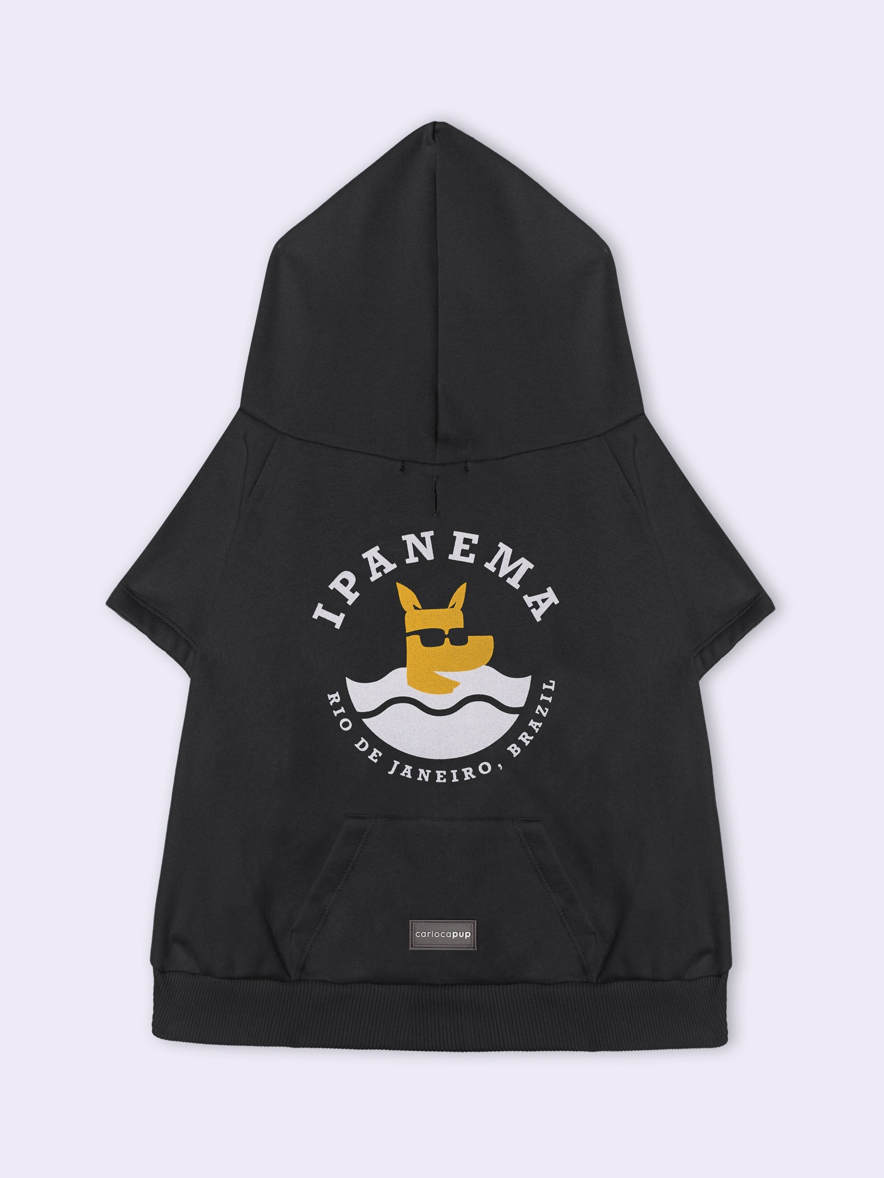 Moletom Hoodie Pet Ipanema Cinza da CariocaPup