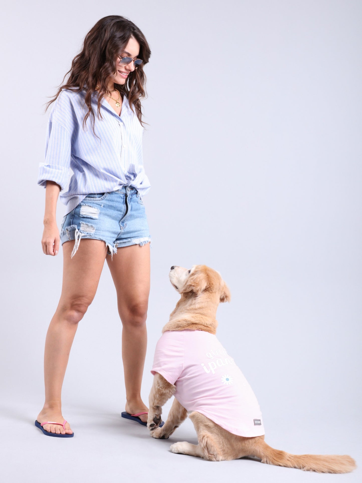 T-Shirt Pet Girl from Ipanema Rosa da CariocaPup