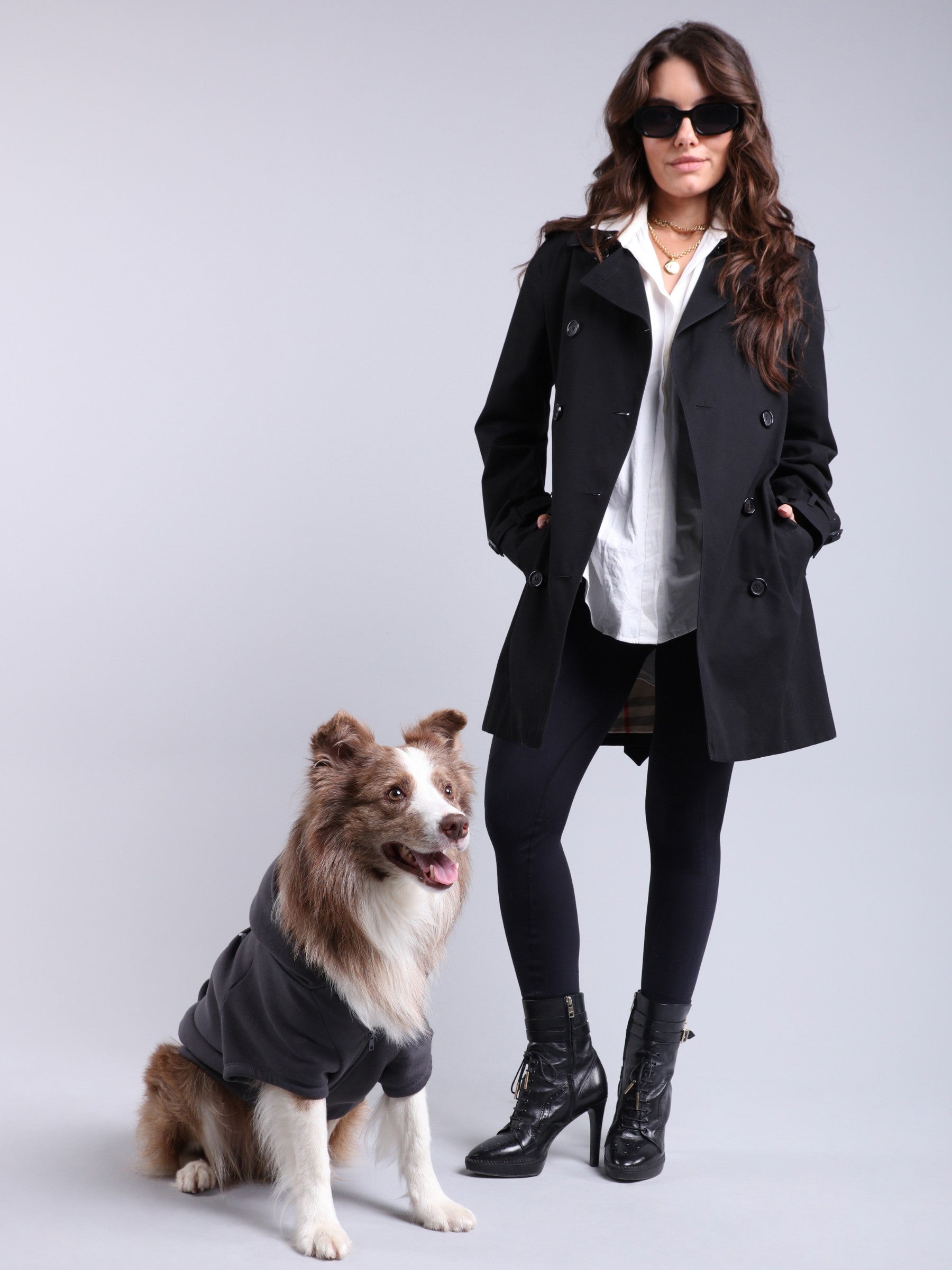 Moletom Hoodie Pet Ipanema Chumbo da CariocaPup
