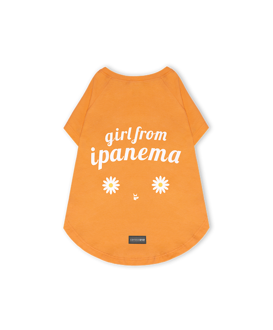 T-Shirt Girl From Ipanema Laranja da CariocaPup