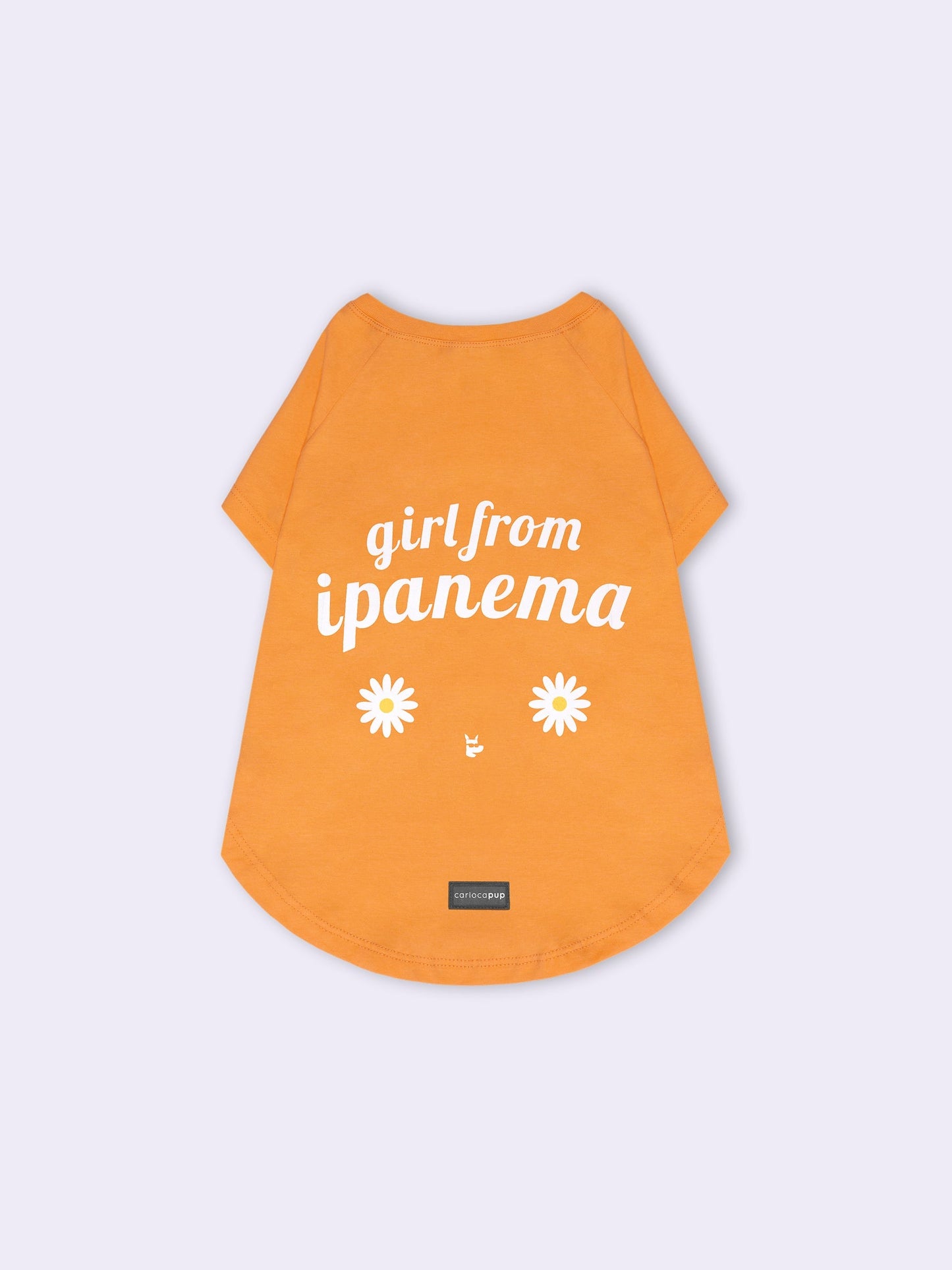 T-Shirt Girl From Ipanema Laranja da CariocaPup