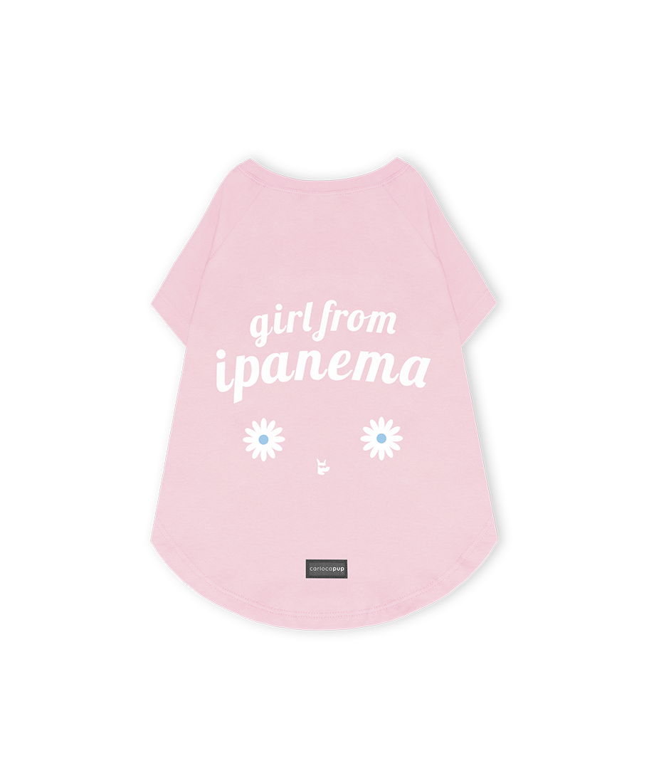T-Shirt Girl From Ipanema Rosa da CariocaPup