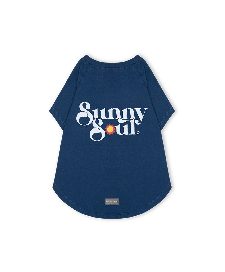 T-Shirt Sunny Soul Azul da CariocaPup