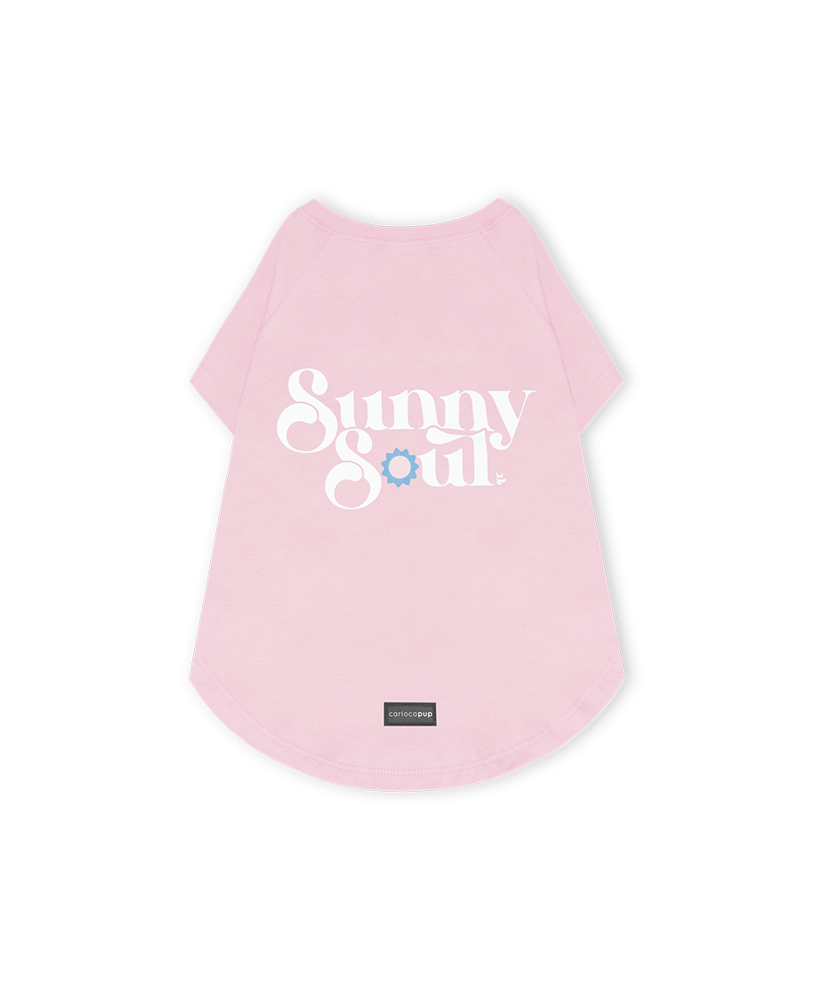 T-Shirt Sunny Soul Rosa da CariocaPup