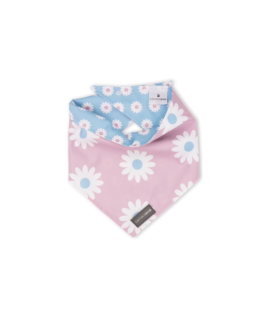 Bandana Girly Flower Rosa da CariocaPup