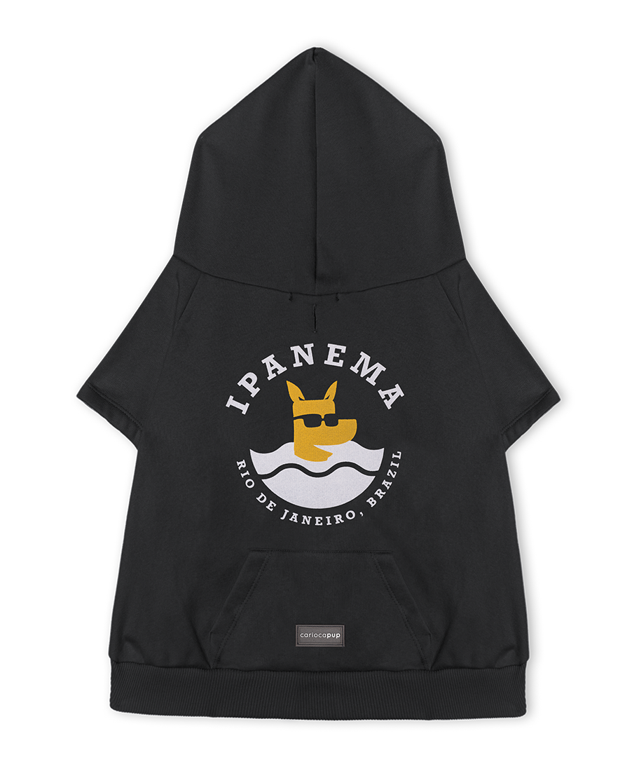 Moletom Hoodie Pet Ipanema Cinza da CariocaPup