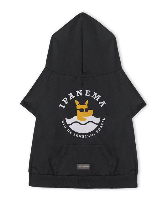 Moletom Hoodie Pet Ipanema Cinza da CariocaPup