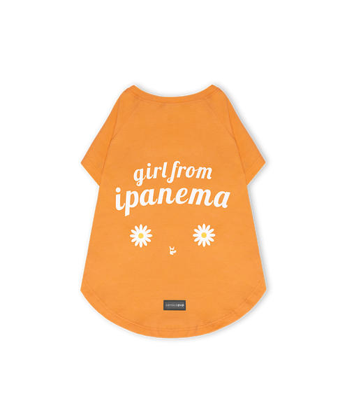 T-Shirt Pet Girl From Ipanema - Laranja – CariocaPup