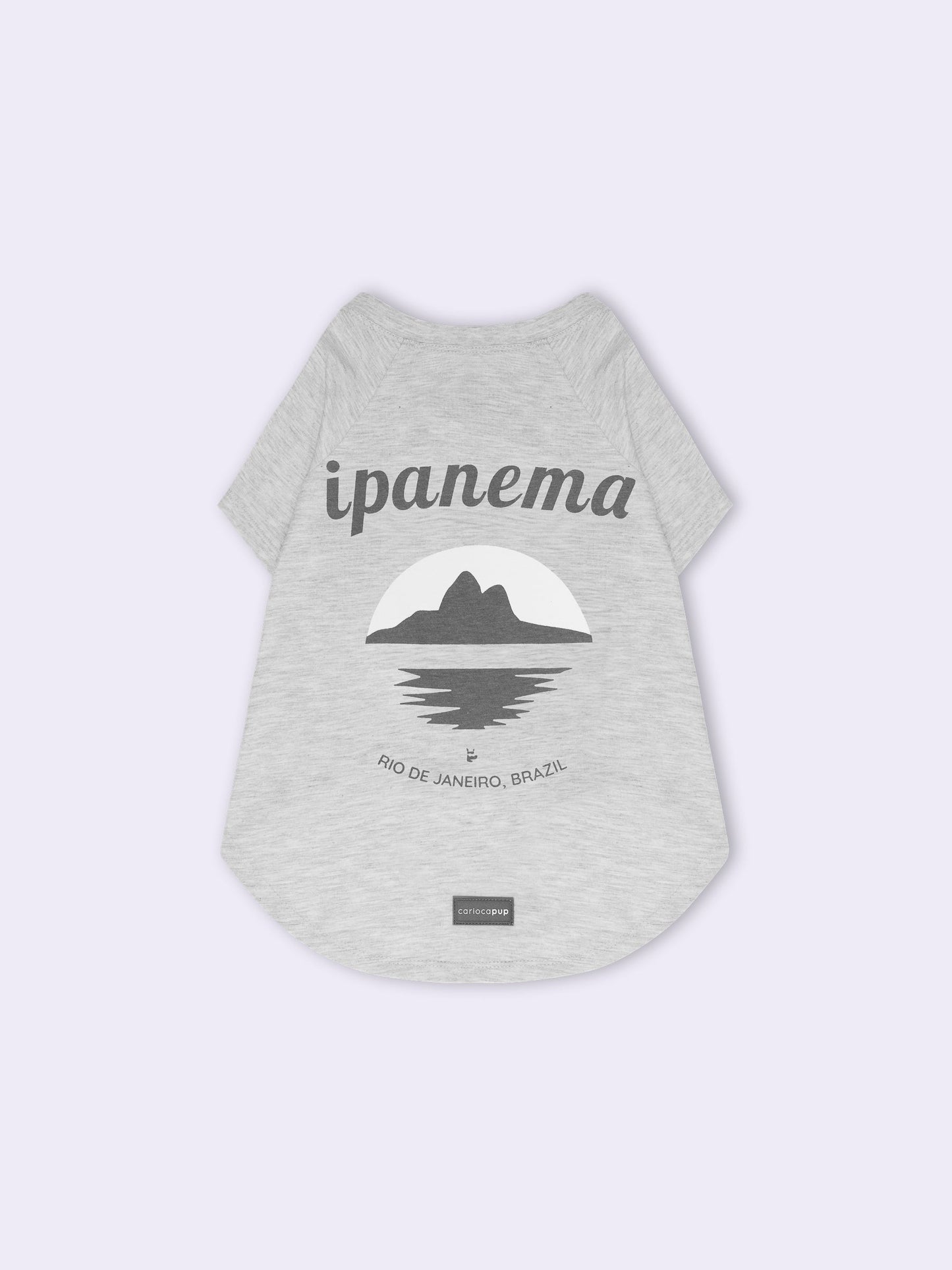 T-Shirt Ipanema Mescla Cinza da CariocaPup