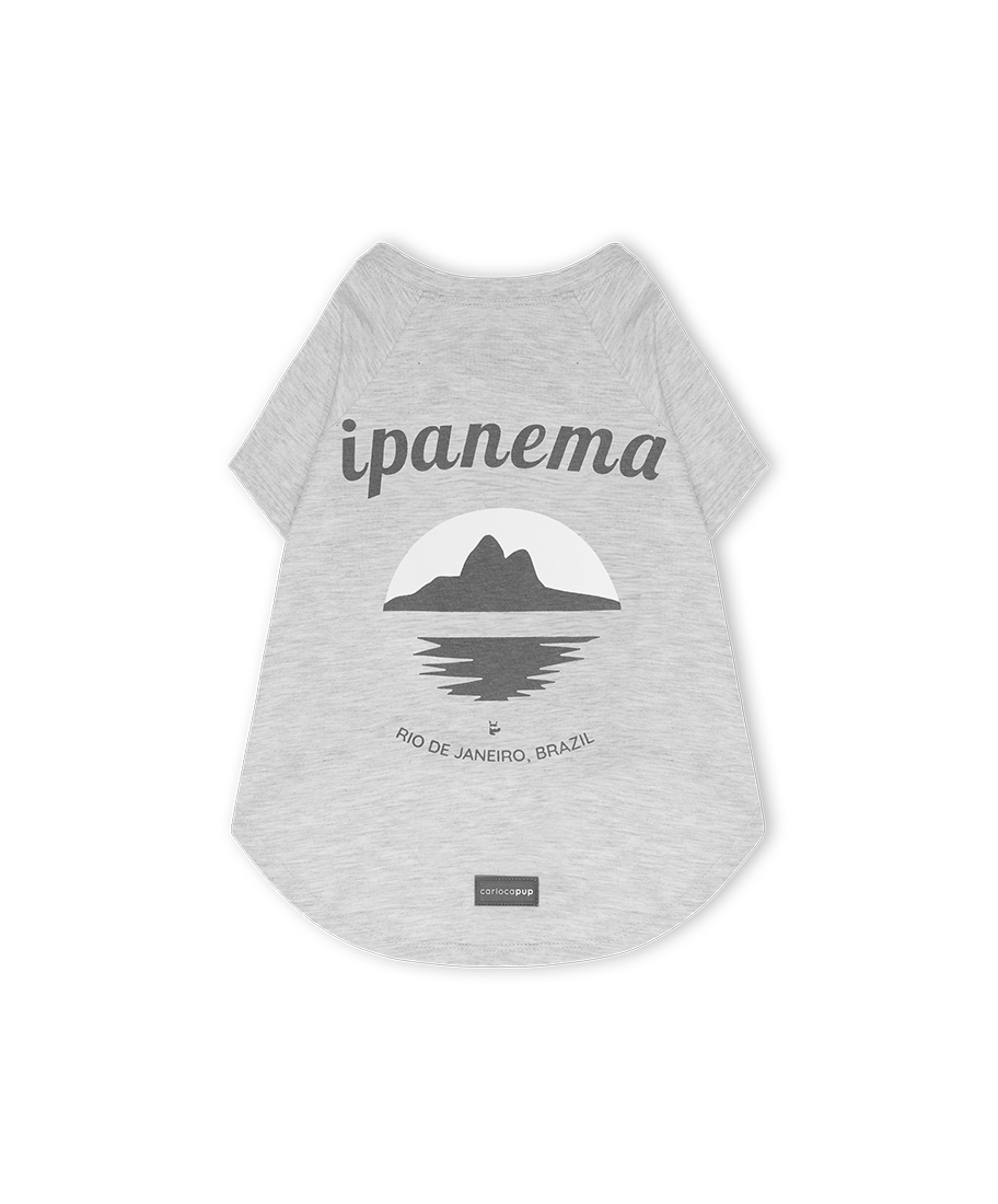 T-Shirt Ipanema Mescla Cinza da CariocaPup